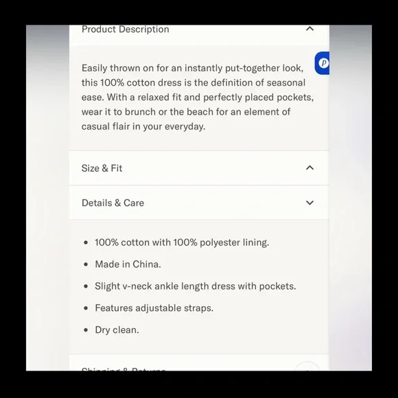 Jenni Kayne Cove Dress Navy No flaws XXL/14 - Picture 4 of 4